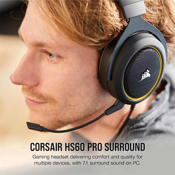 HS60 PRO SURROUND Gaming Headset — Yellow (Refurbished)