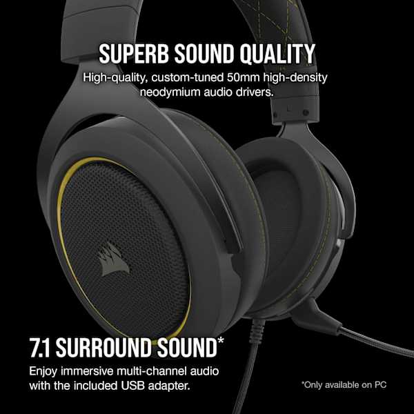 HS60 PRO SURROUND Gaming Headset — Yellow (Refurbished)