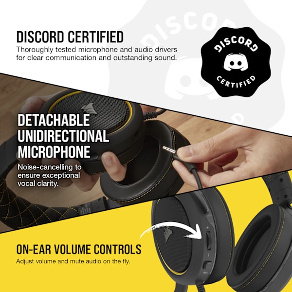 HS60 PRO SURROUND Gaming Headset — Yellow