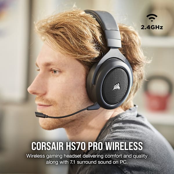 HS70 PRO WIRELESS Gaming Headset — Carbon (Revival Series)