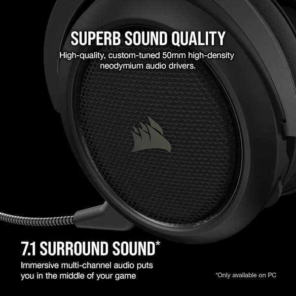 HS70 PRO WIRELESS Gaming Headset — Carbon (Revival Series)