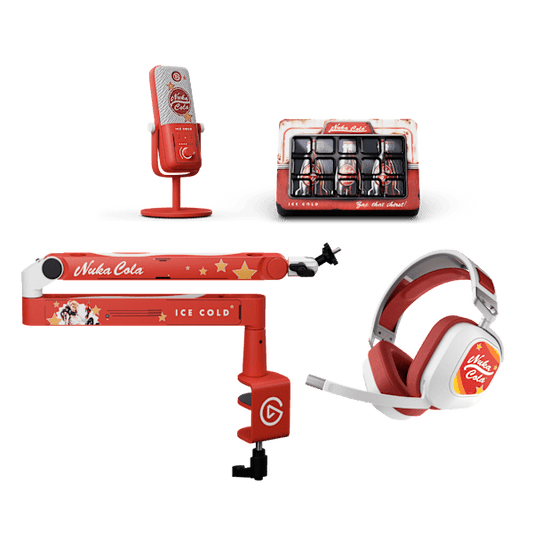 Nuka-Cola™ HS80 RGB Wireless Headset, Mic Arm LP, Wave: 3, and Stream Deck Gaming Bundle