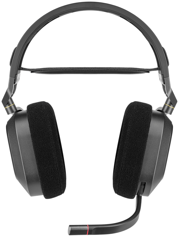 HS80 RGB WIRELESS Premium Gaming Headset with Spatial Audio — Carbon (Revival Series)