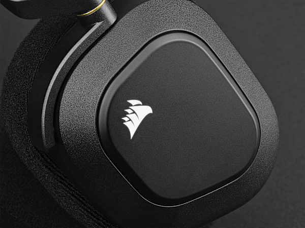 HS80 RGB WIRELESS Premium Gaming Headset with Spatial Audio — Carbon (Revival Series)