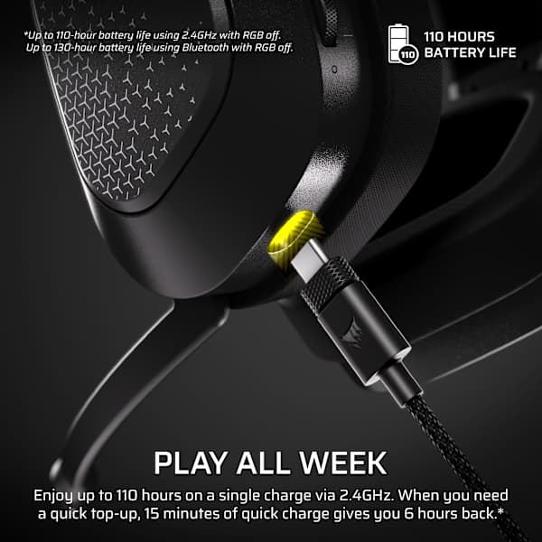 HS80 v2 MAX Wireless Gaming Headset, Steel Gray
