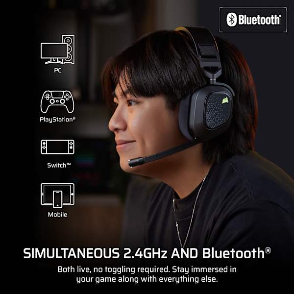 HS80 v2 MAX Wireless Gaming Headset, Steel Gray