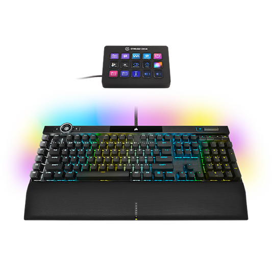 K100 RGB Keyboard + Stream Deck MK.2