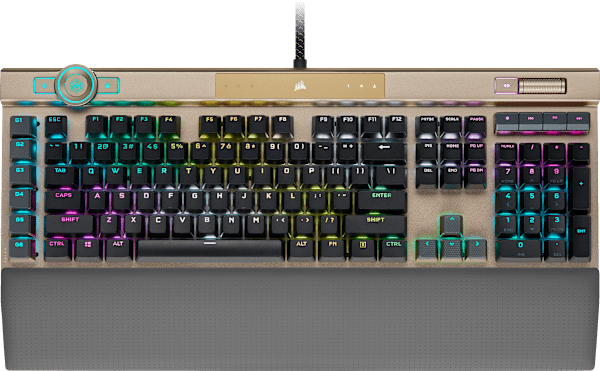 K100 RGB Optical-Mechanical Gaming Keyboard - Midnight Gold (Refurbished)