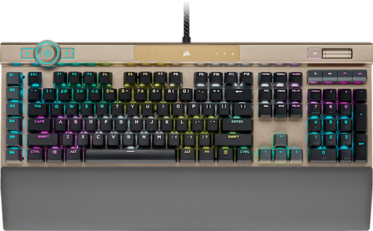 K100 RGB Optical-Mechanical Gaming Keyboard - Midnight Gold (Refurbished)
