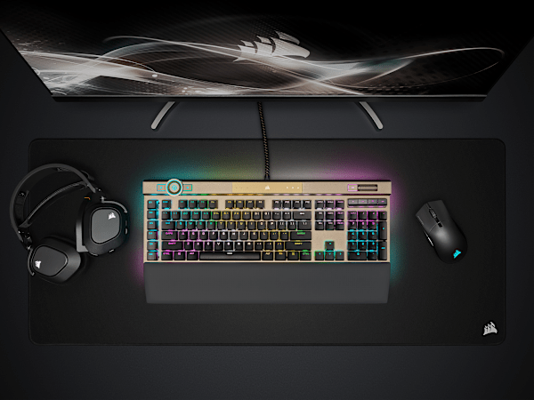 K100 RGB Optical-Mechanical Gaming Keyboard - Midnight Gold (Refurbished)
