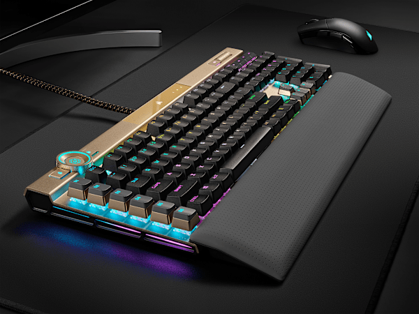 K100 RGB Optical-Mechanical Gaming Keyboard - Midnight Gold (Refurbished)