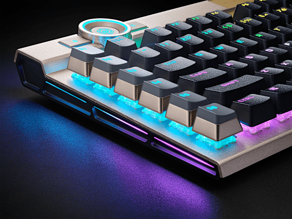 K100 RGB Optical-Mechanical Gaming Keyboard - Midnight Gold (Refurbished)