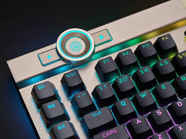K100 RGB Optical-Mechanical Gaming Keyboard - Midnight Gold (Refurbished)