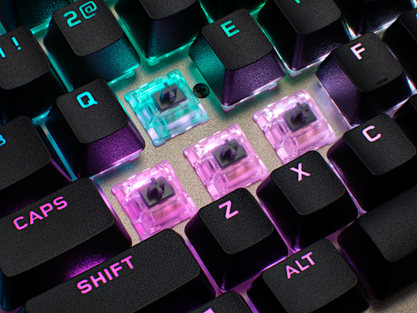K100 RGB Optical-Mechanical Gaming Keyboard - Midnight Gold (Refurbished)