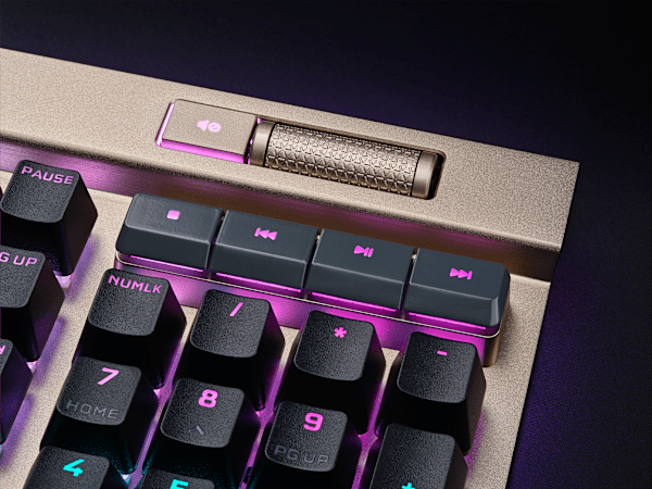 K100 RGB Optical-Mechanical Gaming Keyboard - Midnight Gold (Refurbished)