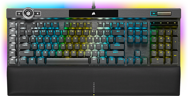 K100 RGB Mechanical Gaming Keyboard — CHERRY® MX Speed — Black (Refurbished)