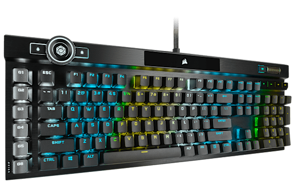 K100 RGB Mechanical Gaming Keyboard — CHERRY® MX Speed — Black (Refurbished)