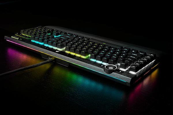 K100 RGB Mechanical Gaming Keyboard — CHERRY® MX Speed — Black (Refurbished)