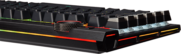 K100 RGB Optical-Mechanical Gaming Keyboard — CORSAIR OPX Switch — Black (Refurbished)