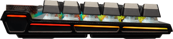K100 RGB Optical-Mechanical Gaming Keyboard — CORSAIR OPX Switch — Black (Refurbished)