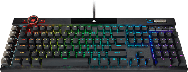 K100 RGB Mechanical Gaming Keyboard — CHERRY® MX Speed — Black (Refurbished)