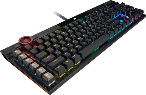 K100 RGB Mechanical Gaming Keyboard — CHERRY® MX Speed — Black (Refurbished)