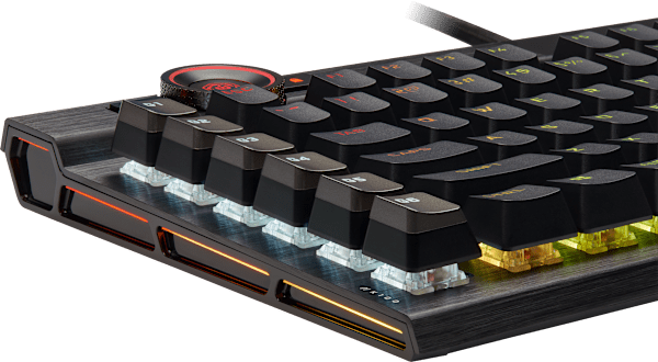 K100 RGB Mechanical Gaming Keyboard — CHERRY® MX Speed — Black (Refurbished)