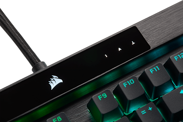 K100 RGB Mechanical Gaming Keyboard — CHERRY® MX Speed — Black (Refurbished)
