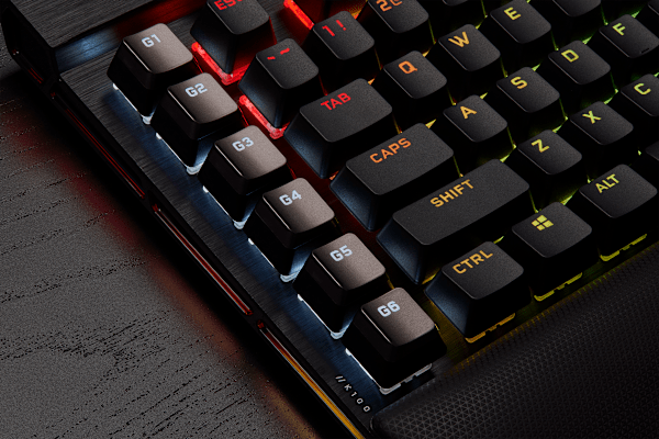 K100 RGB Mechanical Gaming Keyboard — CHERRY® MX Speed — Black (Refurbished)