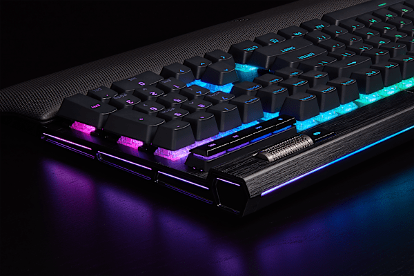K100 RGB Mechanical Gaming Keyboard — CHERRY® MX Speed — Black (Refurbished)