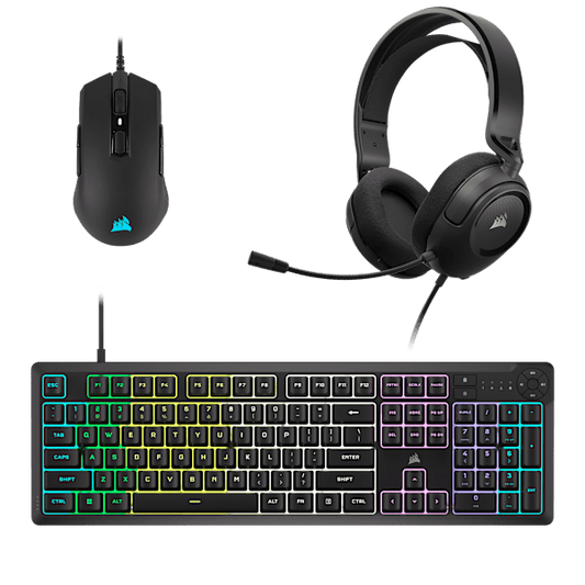 Corsair Gaming All-In-One Starter Pack - K55 Core Keyboard, M55 Pro Mouse, and HS35v2 Headset