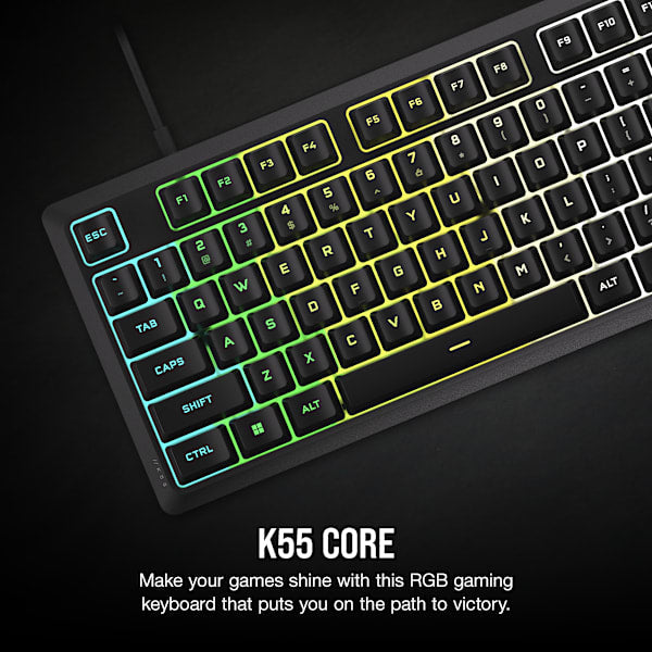 K55 CORE RGB Gaming Keyboard — Black (Revival Series)