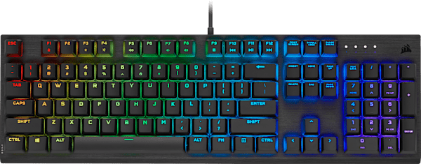 K60 RGB PRO Mechanical Gaming Keyboard — 100% CHERRY MV Mechanical Keyswitches — Black (Refurbished)