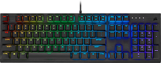 K60 RGB PRO Mechanical Gaming Keyboard — 100% CHERRY MV Mechanical Keyswitches — Black (Refurbished)