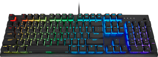 K60 RGB PRO Mechanical Gaming Keyboard — 100% CHERRY MV Mechanical Keyswitches — Black (Refurbished)