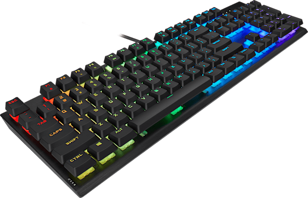 K60 RGB PRO Mechanical Gaming Keyboard — 100% CHERRY MV Mechanical Keyswitches — Black (Refurbished)