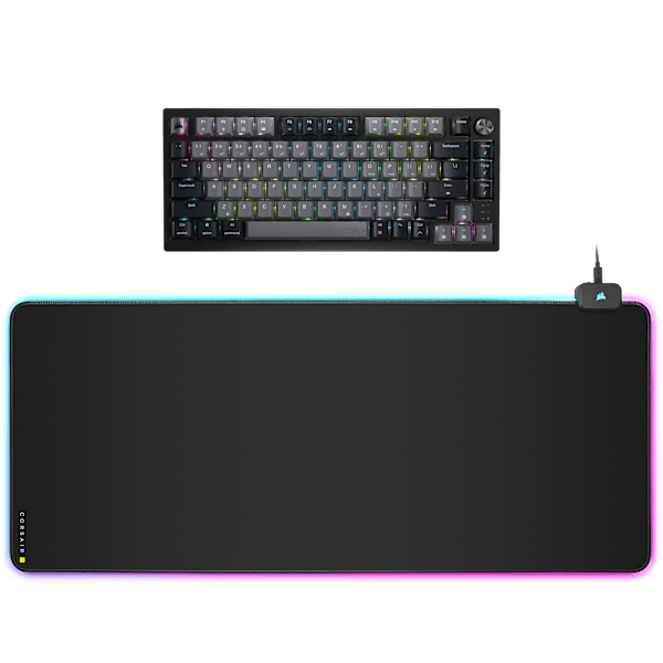 Corsair K65 Plus Wireless Keyboard and MM700 RGB Mousepad Bundle