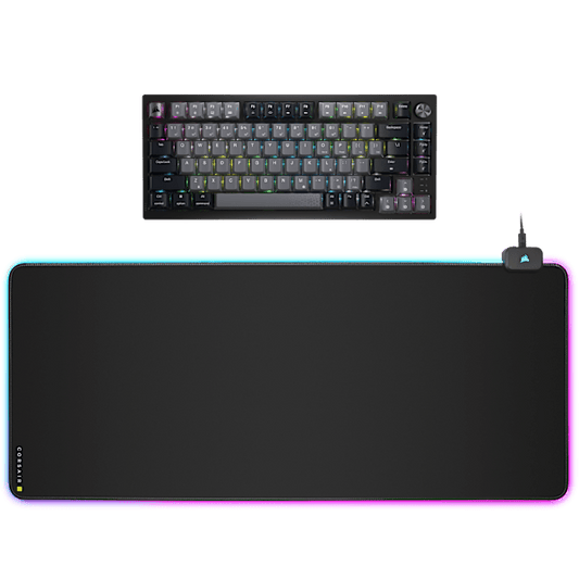 Corsair K65 Plus Wireless Keyboard and MM700 RGB Mousepad Bundle
