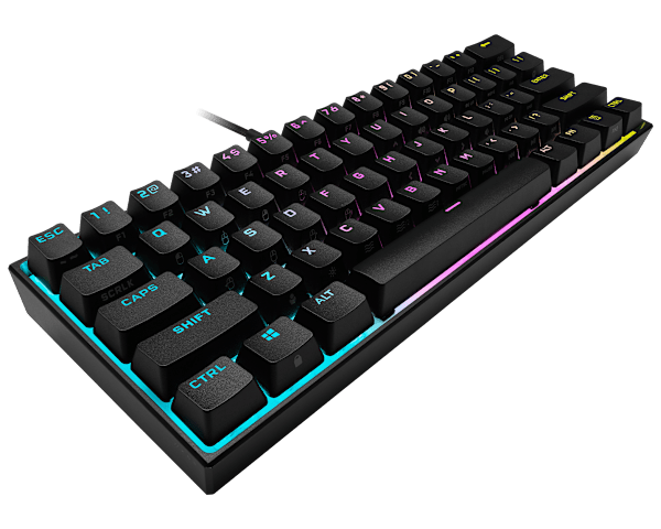 K65 RGB MINI 60% Mechanical Gaming Keyboard — CHERRY MX Brown — Black (Revival Series)