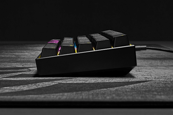 K65 RGB MINI 60% Mechanical Gaming Keyboard — CHERRY MX SILENT — Black (Refurbished)