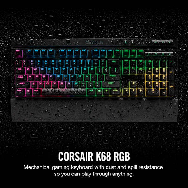 K68 RGB Mechanical Gaming Keyboard — CHERRY® MX Red (Refurbished)