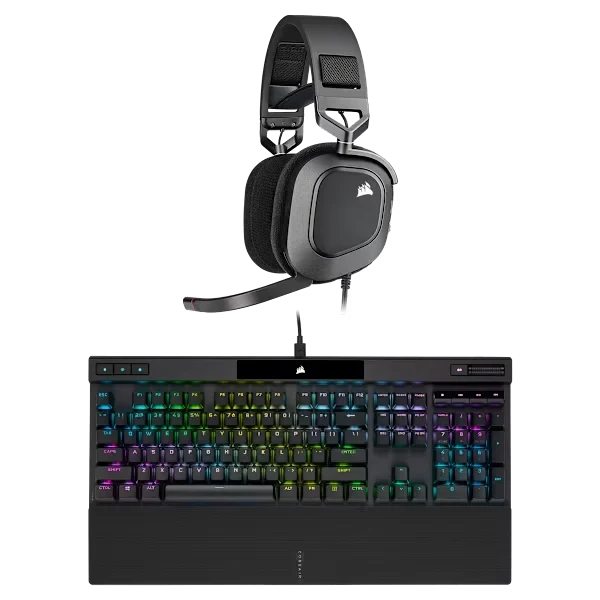HS80 WIRED HEADSET + K70 PRO OPX KEYBOARD