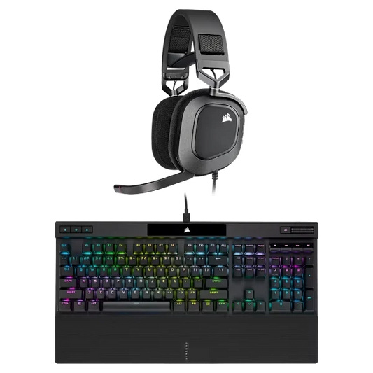 HS80 WIRED HEADSET + K70 PRO OPX KEYBOARD