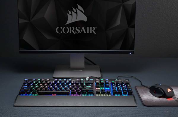 K70 LUX RGB Mechanical Gaming Keyboard — CHERRY® MX SILENT RGB (Refurbished)
