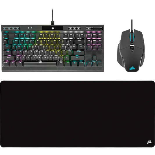 K70 TKL Keyboard + M65 WIRED Mouse + MM350 PRO Mouse Pad