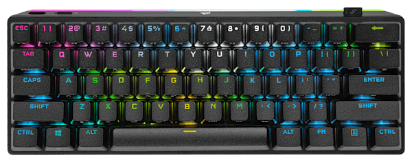 K70 PRO MINI WIRELESS 60% Mechanical CHERRY MX Red Switch Keyboard with RGB Backlighting - Black (Refurbished)