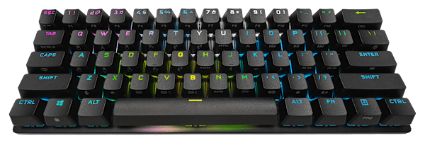 K70 PRO MINI WIRELESS 60% Mechanical CHERRY MX Speed Switch Keyboard with RGB Backlighting - Black (Refurbished)