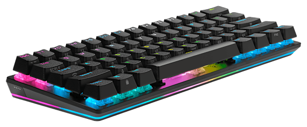 K70 PRO MINI WIRELESS 60% Mechanical CHERRY MX Red Switch Keyboard with RGB Backlighting - Black (Refurbished)