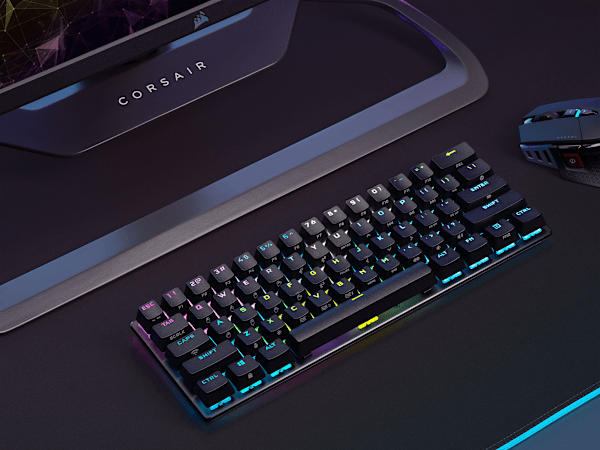 K70 PRO MINI WIRELESS 60% Mechanical CHERRY MX Red Switch Keyboard with RGB Backlighting - Black (Refurbished)