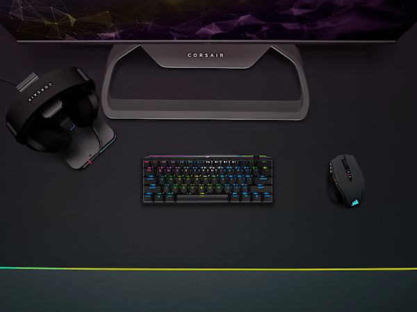K70 PRO MINI WIRELESS 60% Mechanical CHERRY MX Speed Switch Keyboard with RGB Backlighting - Black (Refurbished)